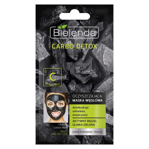 Bielenda Очищающая угольная маска для смешанной кожи лица Carbo Detox