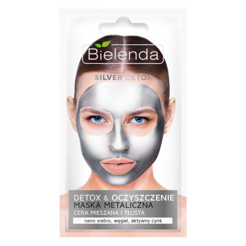 Bielenda Маска для лица с содержанием металлов для смешанной и жирной кожи Silver Detox