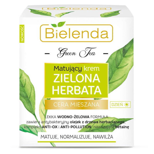 Bielenda Дневной матирующий крем для лица Green Tea