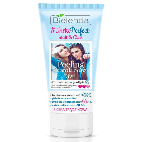 Bielenda Гель-пилинг для проблемной кожи лица 3в1 Insta Perfect Matt & Clear
