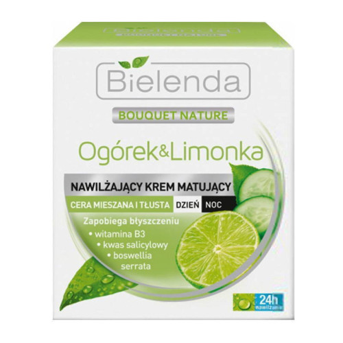 Bielenda Универсальный крем для жирной и комбинированной кожи лица Cucumber & Lime