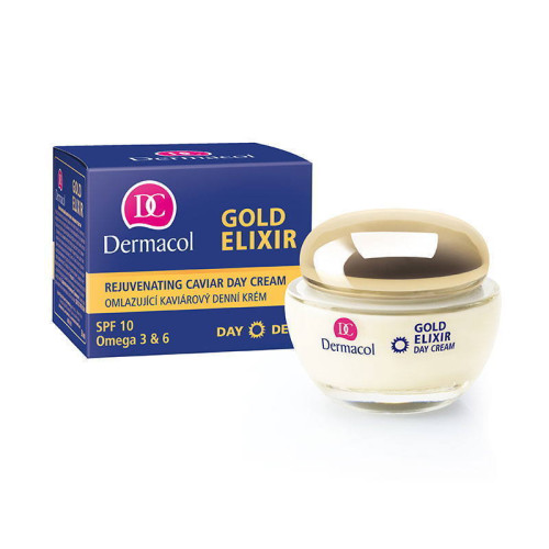 Распродажа Dermacol Дневной омолаживающий крем с экстрактом икры Rejuvenating Caviar Day Cream Gold Elixir