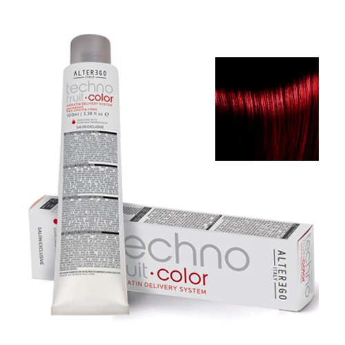 Alter Ego Перманентная крем-краска для волос TechnoFruit Color Permanent Hair Coloring Cream 4/6 каштановий червоний