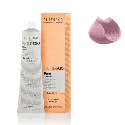 Alter Ego Безаммиачная тонирующая крем-краска BlondEgo Pure Toner Пастельно рожевий