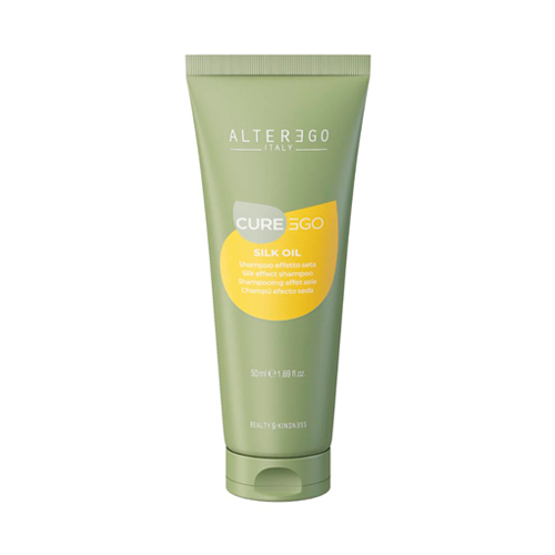 Alter Ego Шампунь для блеска пористых и непослушных волос с эффектом шелка Cureego Silk Oil 50 мл