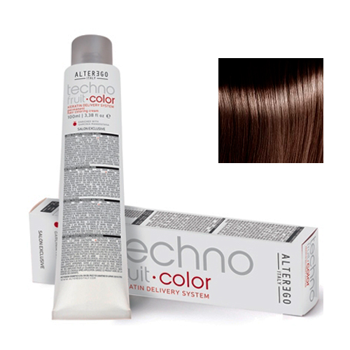 Alter Ego Перманентная крем-краска для волос TechnoFruit Color Permanent Hair Coloring Cream 7/71 русявий коричневий попелястий