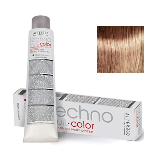 Alter Ego Перманентная крем-краска для волос TechnoFruit Color Permanent Hair Coloring Cream 9/32 дуже світлий блондин золотистий ірисовий