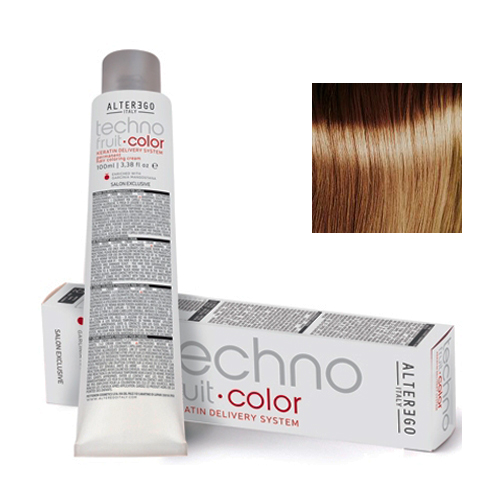 Alter Ego Перманентная крем-краска для волос TechnoFruit Color Permanent Hair Coloring Cream 8/7 світлий русявий коричневий