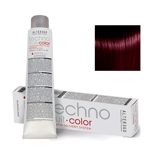 Alter Ego Перманентная крем-краска для волос TechnoFruit Color Permanent Hair Coloring Cream 5/5 світлий каштановий махагоновий