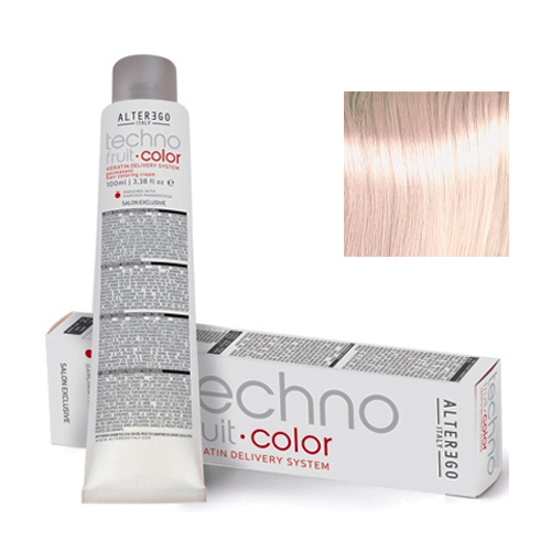 Alter Ego Перманентная крем-краска для волос TechnoFruit Color Permanent Hair Coloring Cream 11/2 супер світлий блондин ірисовий