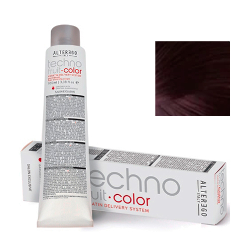 Alter Ego Перманентная крем-краска для волос TechnoFruit Color Permanent Hair Coloring Cream 3/8 темний каштановий матовий