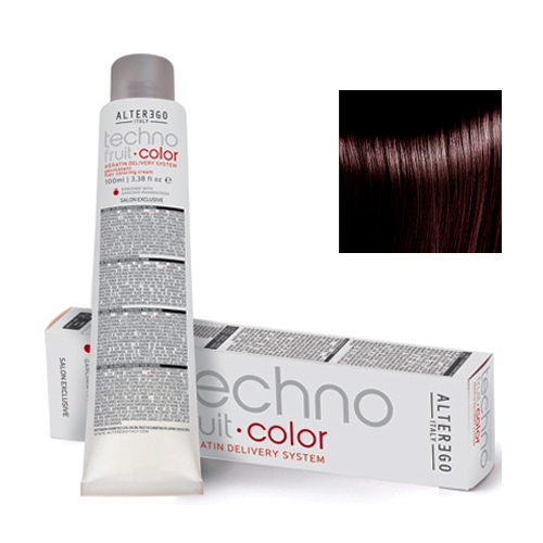 Alter Ego Перманентная крем-краска для волос TechnoFruit Color Permanent Hair Coloring Cream 5/7 світлий каштановий коричневий