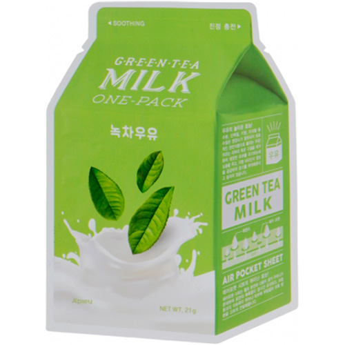 A'pieu Тканевая маска для лица Green Tea Milk One-Pack