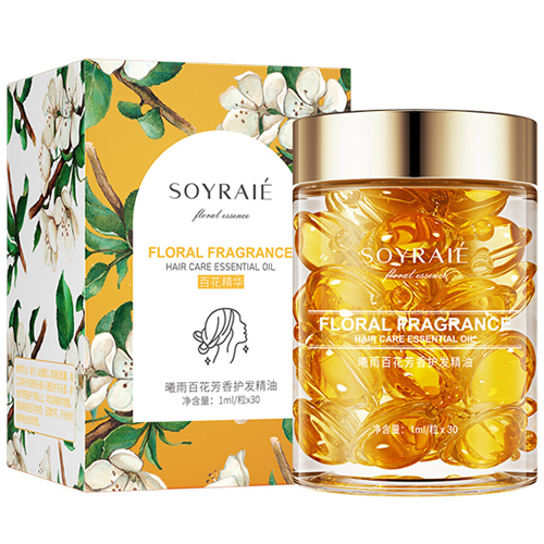 Asian Cosmetics Капсулы для волос с экстрактом белой лилии и маслами арганы и макадамии Soyraie