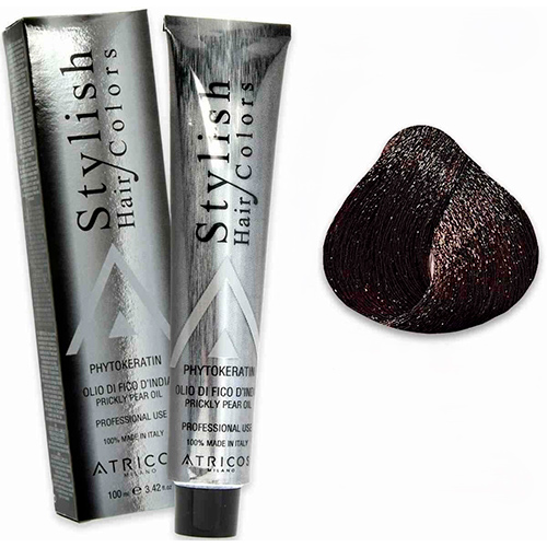 Atricos Стойкая краска для волос Stylish Hair Colors 3N темно-коричневий