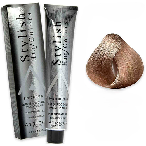 Atricos Стойкая краска для волос Stylish Hair Colors 7.13 золотистий попелястий блонд