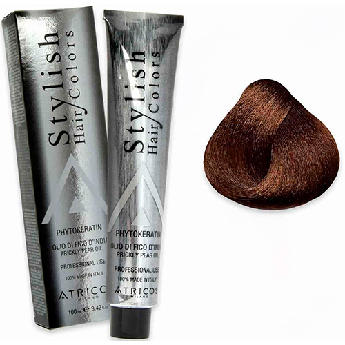 Atricos Стойкая краска для волос Stylish Hair Colors 5.3 світло-золотисто-коричневий