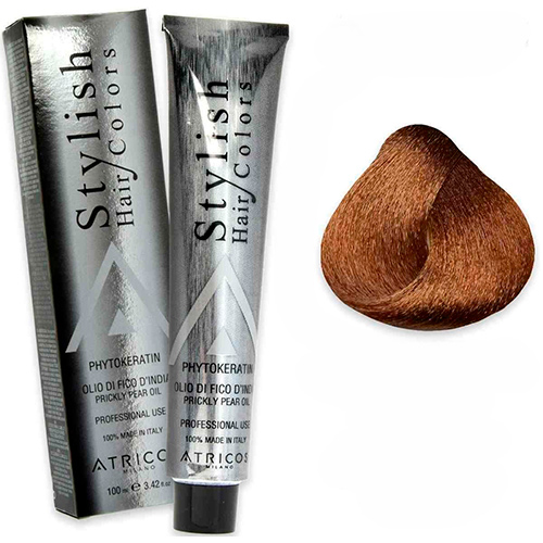 Atricos Стойкая краска для волос Stylish Hair Colors 6.3 темно-золотистий блонд