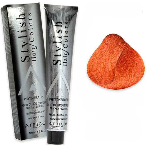 Atricos Стойкая краска для волос Stylish Hair Colors 8.44 світло-русявий мідний інтенсивний