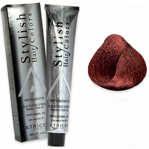 Atricos Стойкая краска для волос Stylish Hair Colors 6.5 темно-червоний блонд