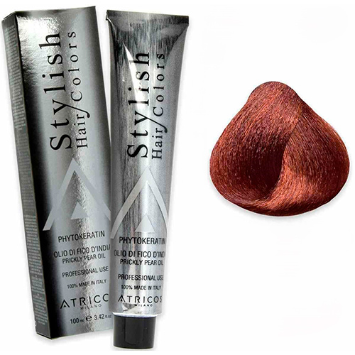Atricos Стойкая краска для волос Stylish Hair Colors 7.5 махагоновий блонд