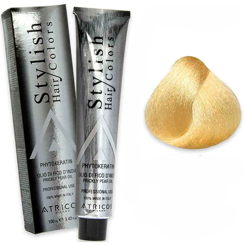 Atricos Стойкая краска для волос Stylish Hair Colors SS3 золотистий супер блондин