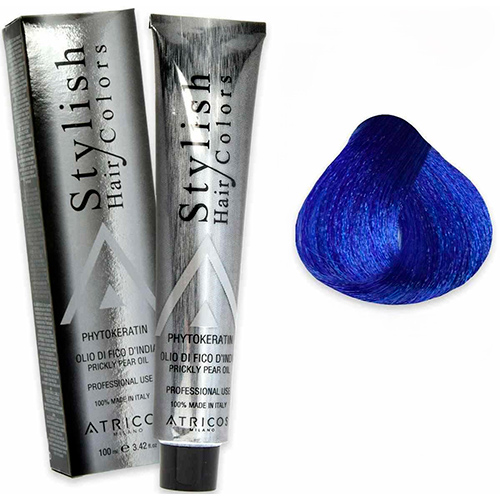 Atricos Стойкая краска для волос Stylish Hair Colors синій