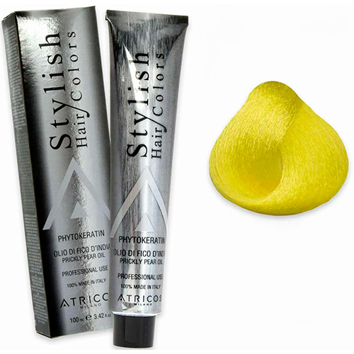 Atricos Стойкая краска для волос Stylish Hair Colors жовтий