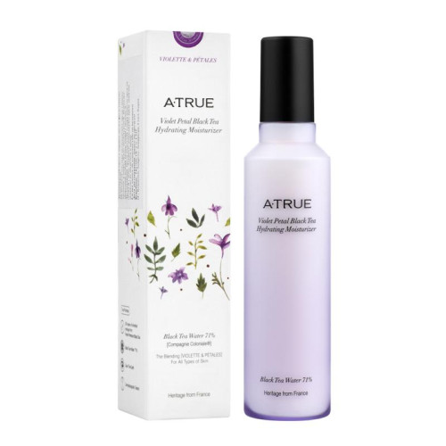 A-True Крем для лица увлажняющий с лепестками фиалки и черным чаем
