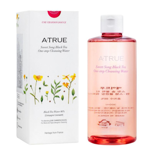 A-True Очищающая вода для лица с мультифруктовым комплексом и черным чаем