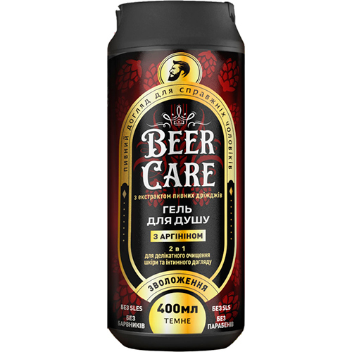 Beer Care Мужской пивной гель для душа и интимного ухода 2в1 "Увлажнение"