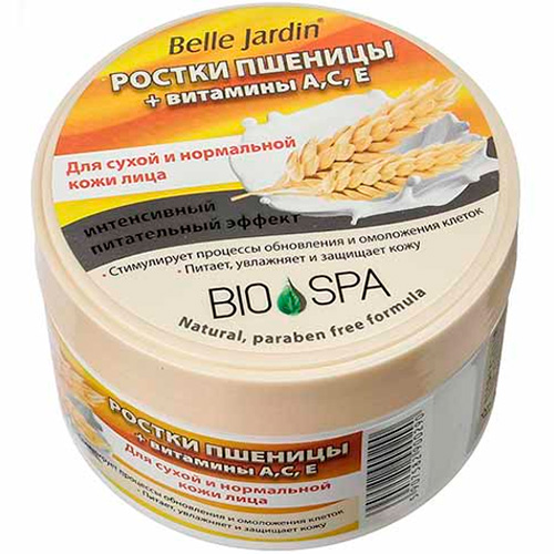 Belle Jardin Питательный крем для лица "Ростки пшеницы + витамины А, С, Е" Bio Spa 200 мл