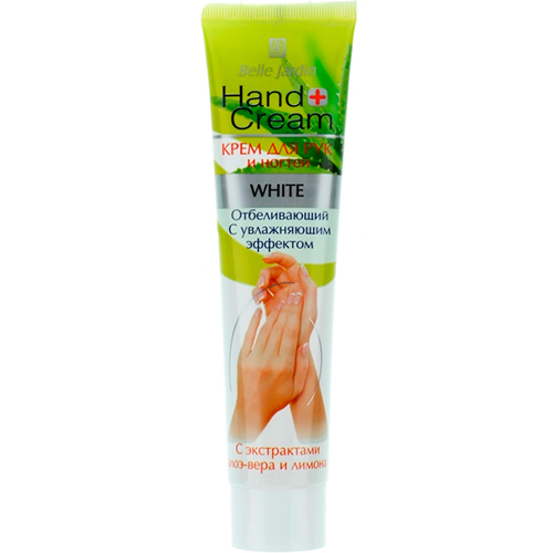Belle Jardin Отбеливающий крем для рук и ногтей с экстрактом алоэ и лимона Hand Cream