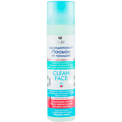 Belle Jardin Салициловый лосьон от прыщей с экстрактом шалфея Clean Face