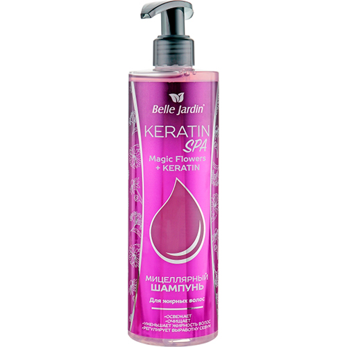 Belle Jardin Мицеллярный шампунь для жирных волос Magic Flowers + Keratin