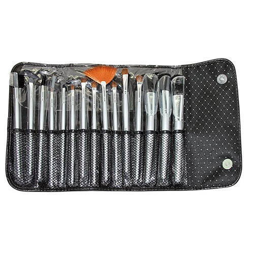 Bifull Professional Набор кистей для макияжа в чехле Estetica Manta Professional Black (15 шт)