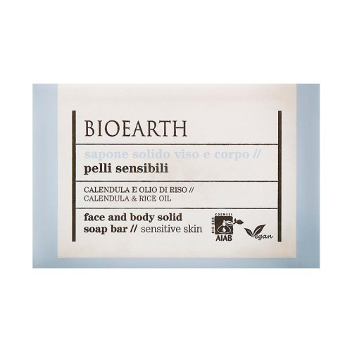 Bioearth Мило для обличчя "Календула та рисова олія" Saponi solidi