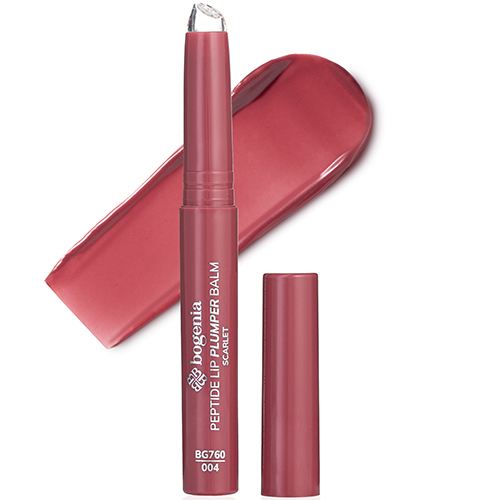 Bogenia Помада-бальзам для губ Peptide Lip Plumper Balm Mauve 004 Scarlet