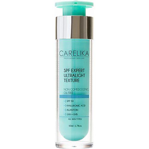 Carelika Солнцезащитный крем для лица с ультралегкой текстурой SPF50
