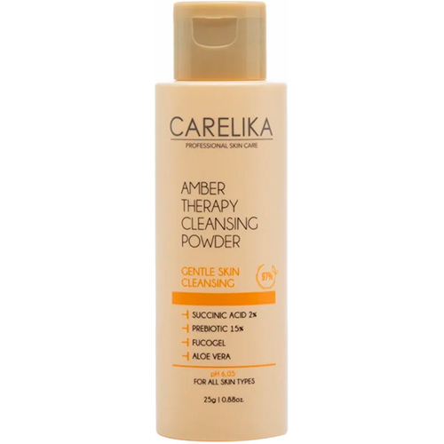 Carelika Очищающая пудра для лица с янтарной кислотой 2%