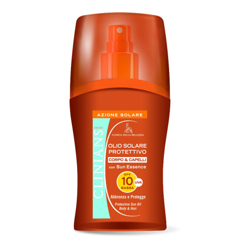 Clinians Защитное масло-спрей для загара и защиты волос SPF 10 Sun