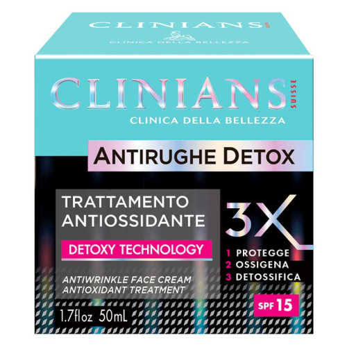 Clinians Антивозрастной крем для лица с актиоксидантным действием Detox Antirughe