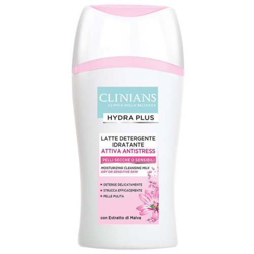 Clinians Молочко для лица очищающее и увлажняющее Hydra Plus Attiva Antistress