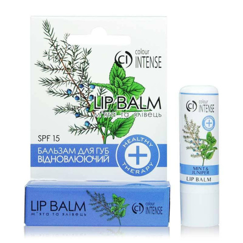 Colour Intense Бальзам для губ "Мята и можжевельник" Healthy Therapy