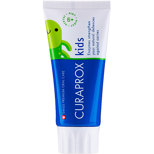 Curaprox Детская зубная паста со вкусом мяты с фтором 60 мл