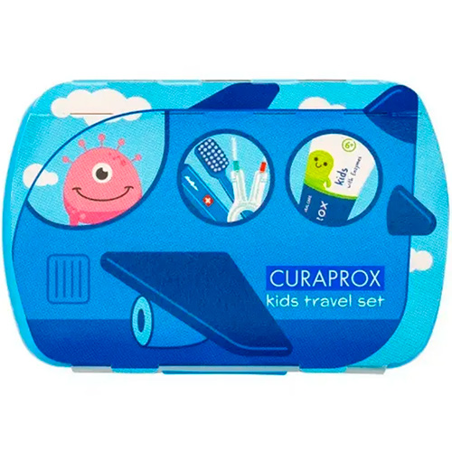 Curaprox Детский дорожный набор для ухода за зубами блакитний