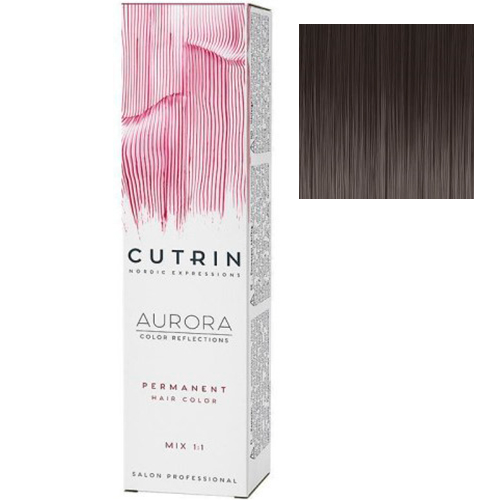 Cutrin Крем-краска для волос Aurora Permanent 4.0 Середньо-коричневий