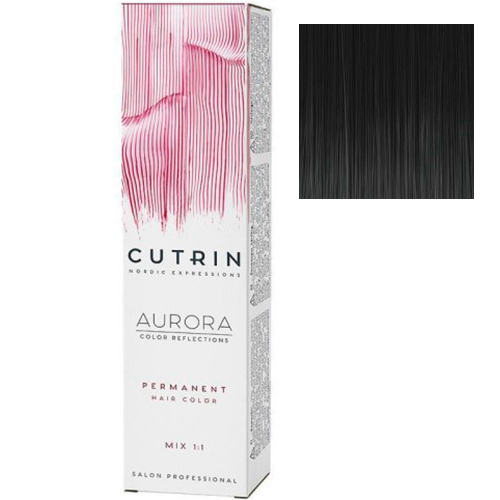 Cutrin Крем-краска для волос Aurora Permanent 4.16 Темний камінь