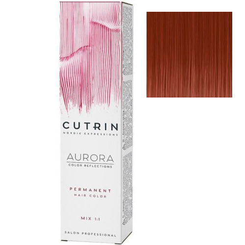 Cutrin Крем-краска для волос Aurora Permanent 6.43 Мідне золото