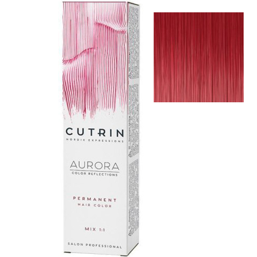 Cutrin Крем-краска для волос Aurora Permanent 7.445 Червона смородина